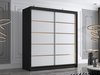 Armoire Closico Vallor III (Noir + Blanc)