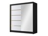 Armoire Closico Vallor III (Noir + Blanc)