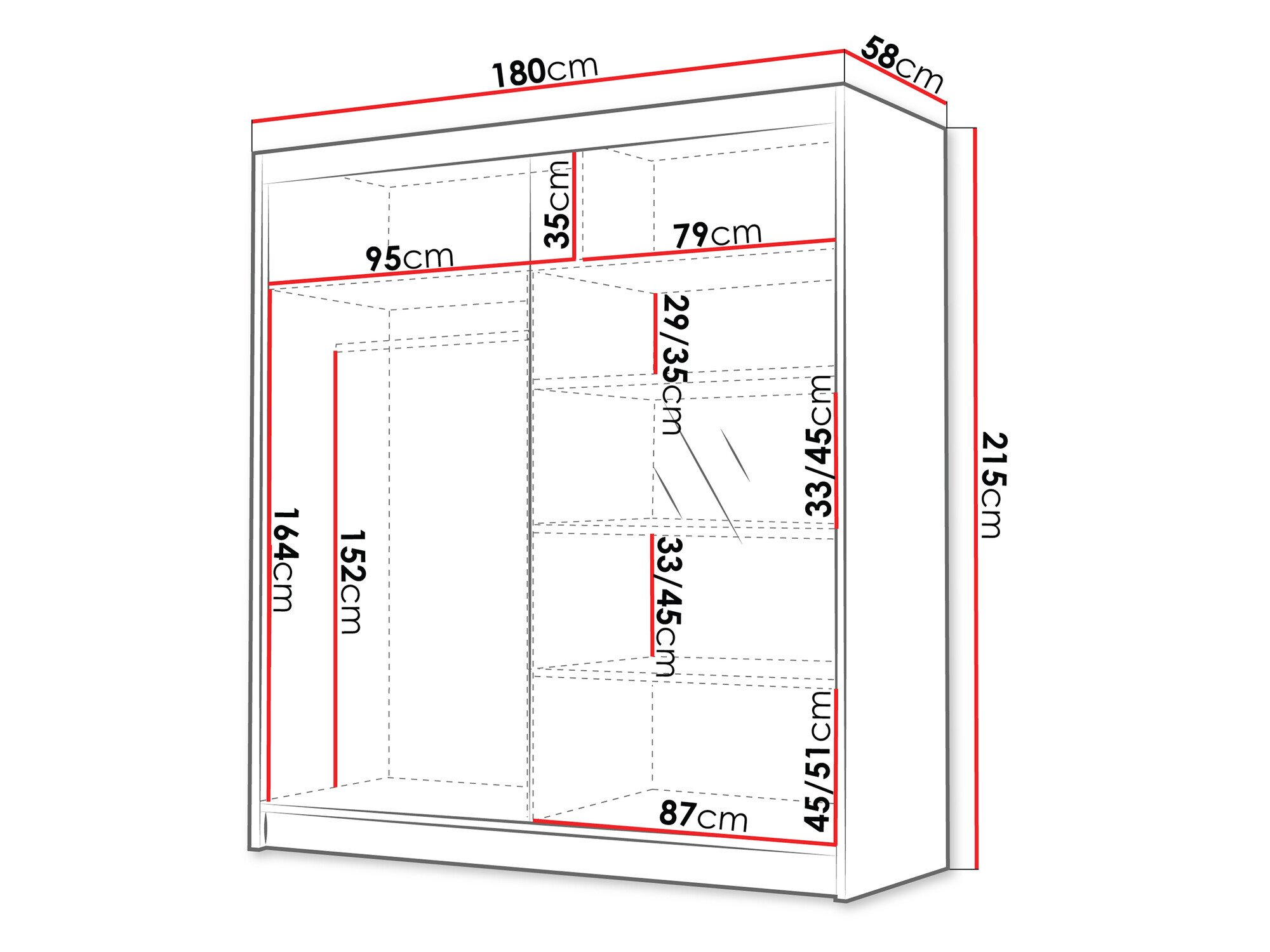 Armoire Closico Vallor III (Noir)
