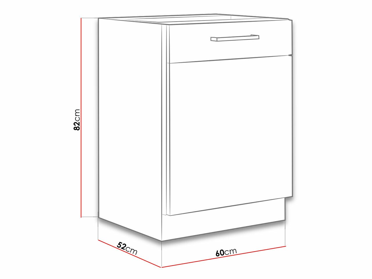 Armoire modulaire avec portes Wood Dark 104