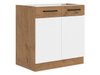 Armoire modulaire avec portes Wood White 110