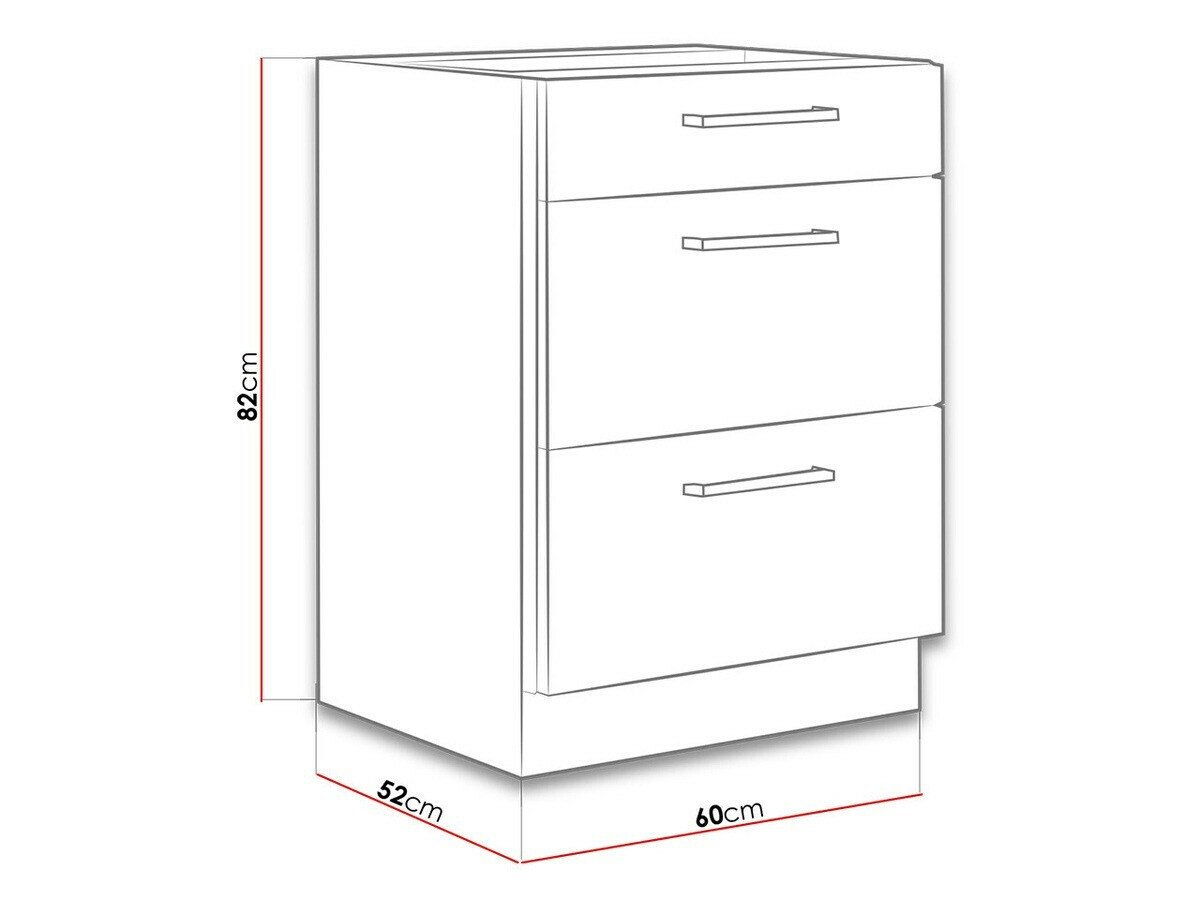 Armoire modulaire avec tiroirs Wood Grey 115