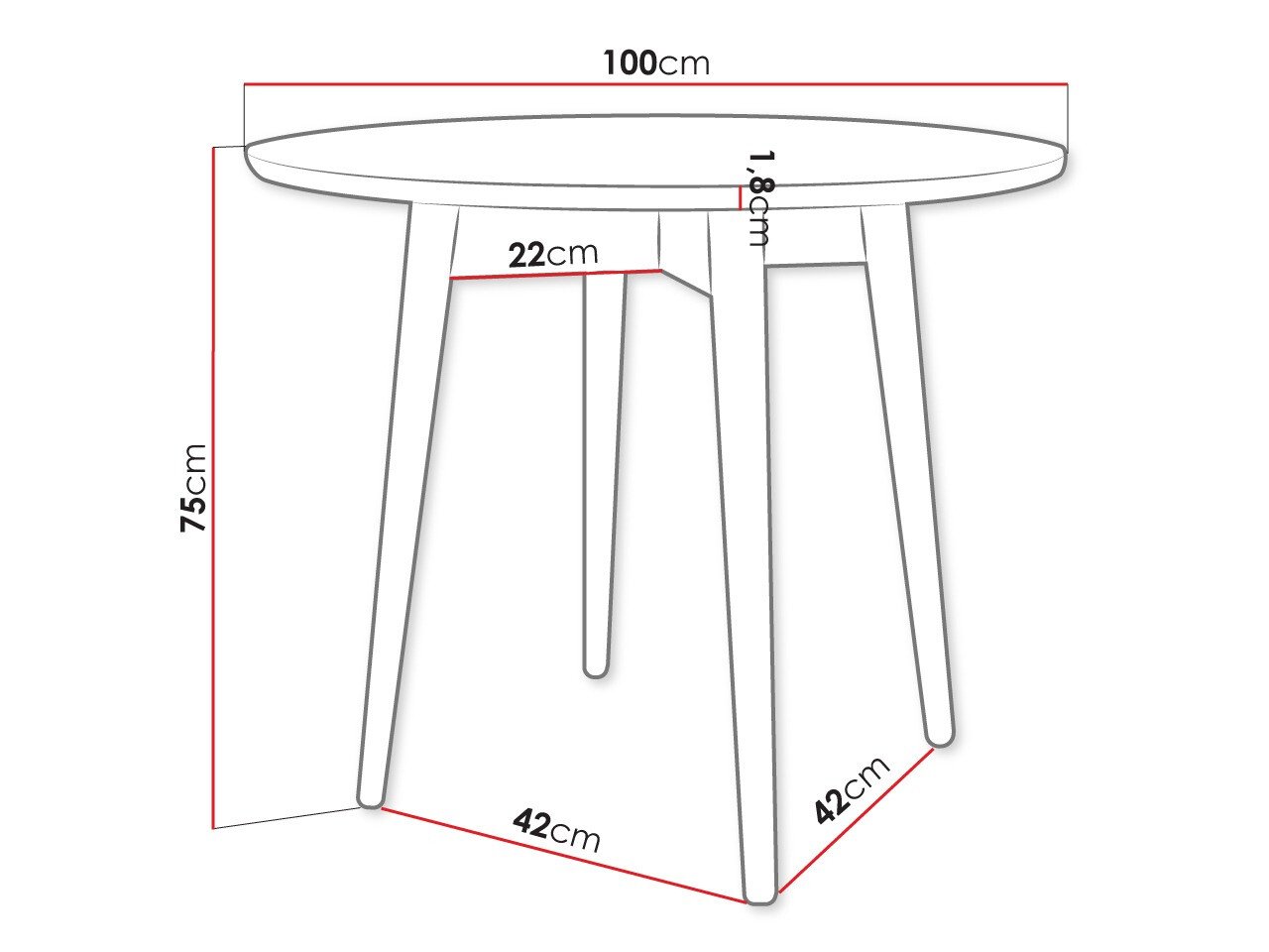Table Racine 117 (Marron)