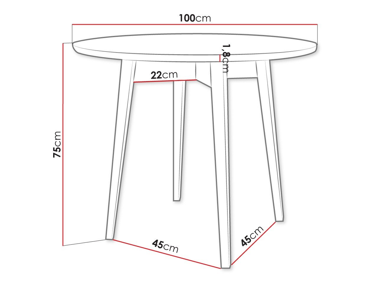 Table Racine 123 (Marron)