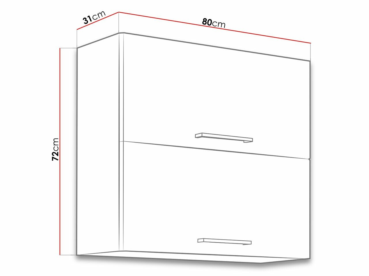 Armoire murale modulaire Wood Dark 107