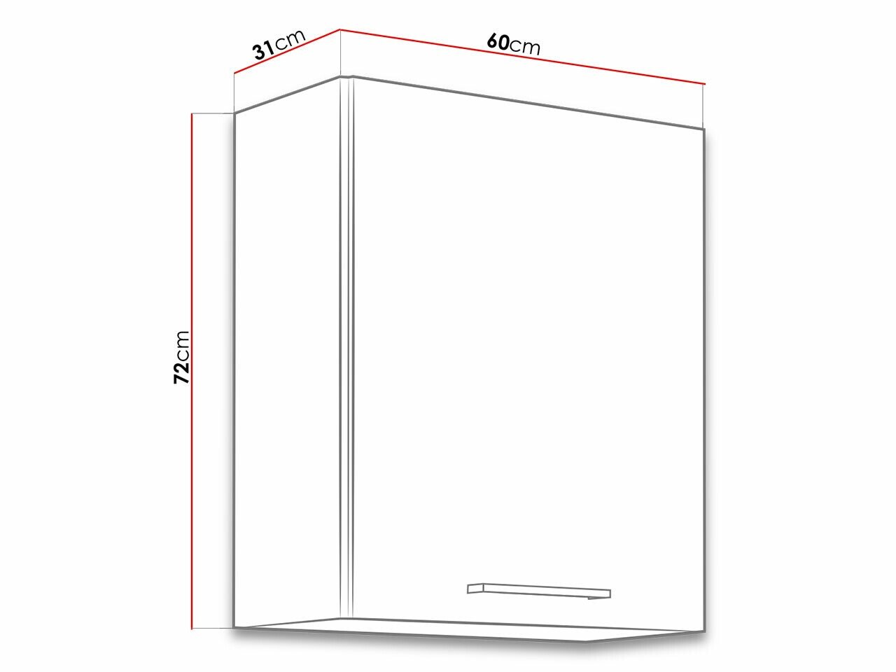 Armoire murale modulaire Wood Dark 108