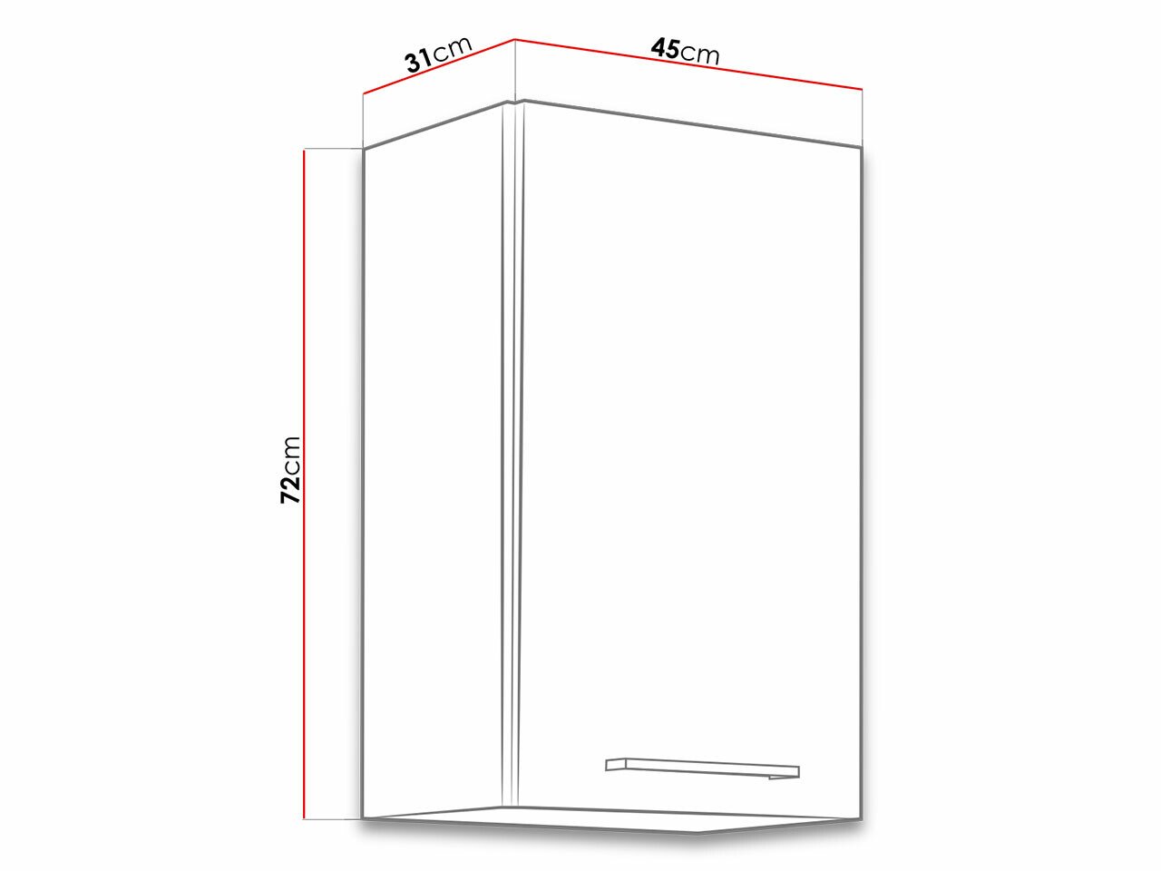 Armoire murale modulaire Wood Dark 112