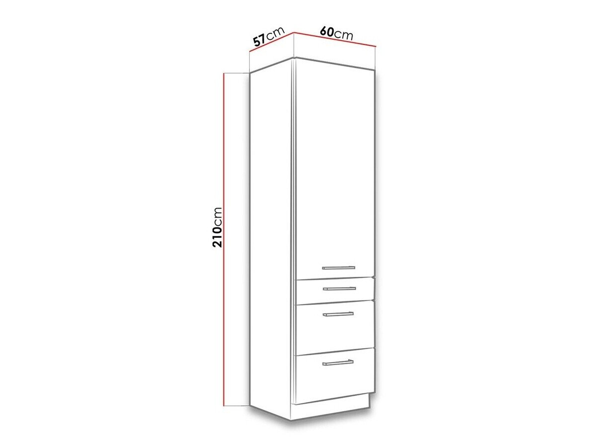 Armoire modulaire avec portes Wood White 127