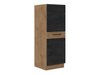 Armoire modulaire avec tiroirs et portes Wood Dark 120