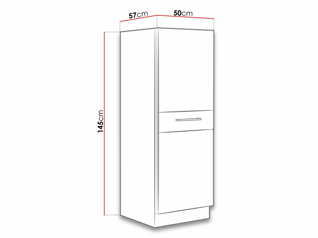 Armoire modulaire avec tiroirs et portes Wood Dark 120