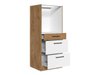 Armoire modulaire pour appareils intégrés Wood White 102