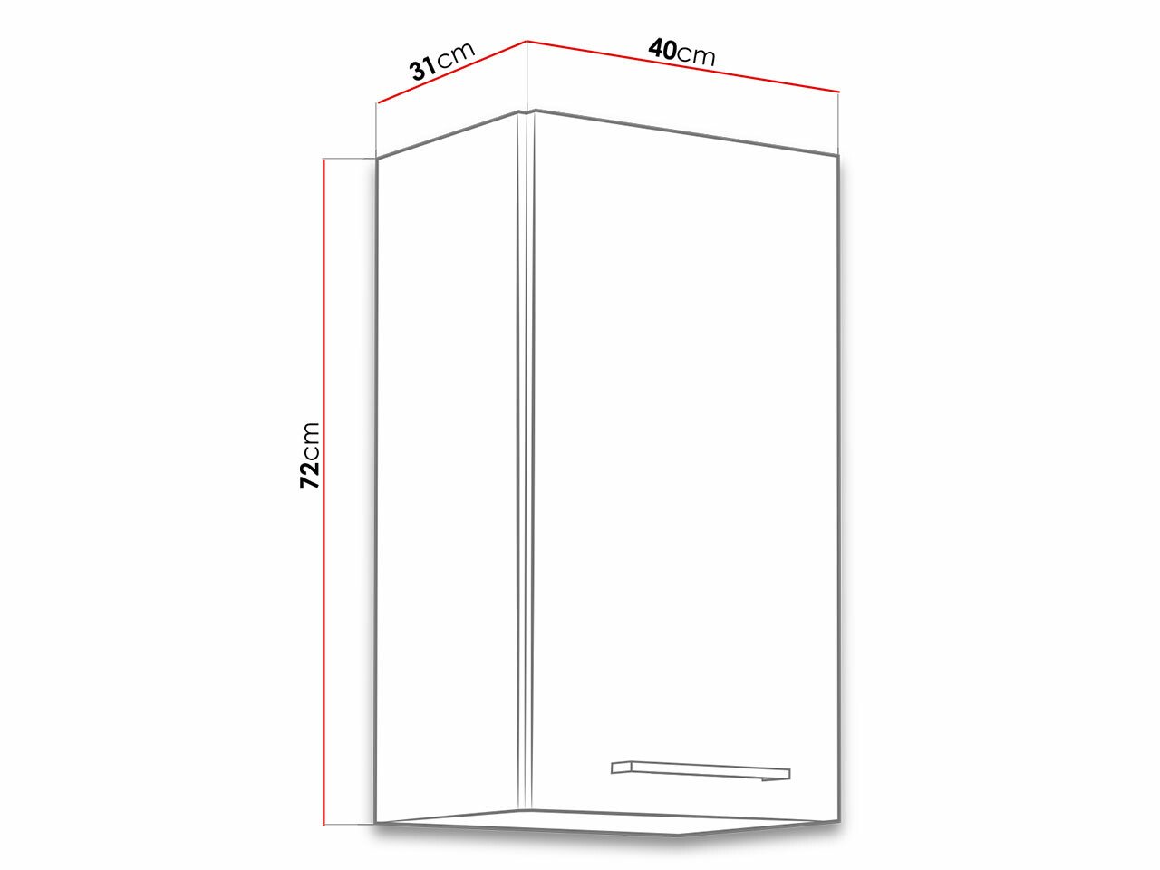 Armoire murale modulaire Wood Dark 113