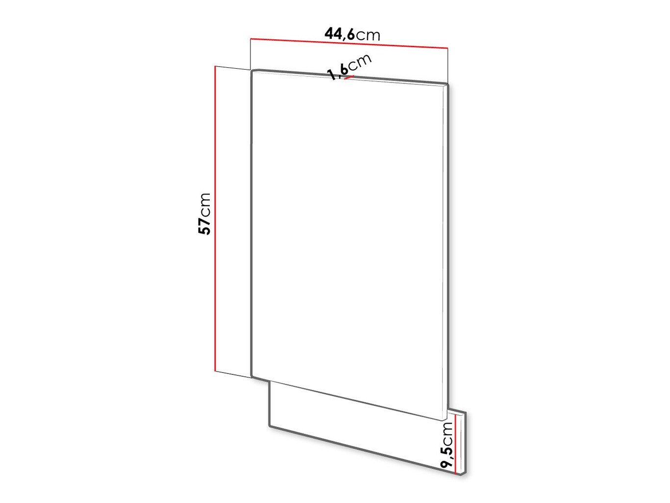 Porte lave-vaisselle Wood Dark 117