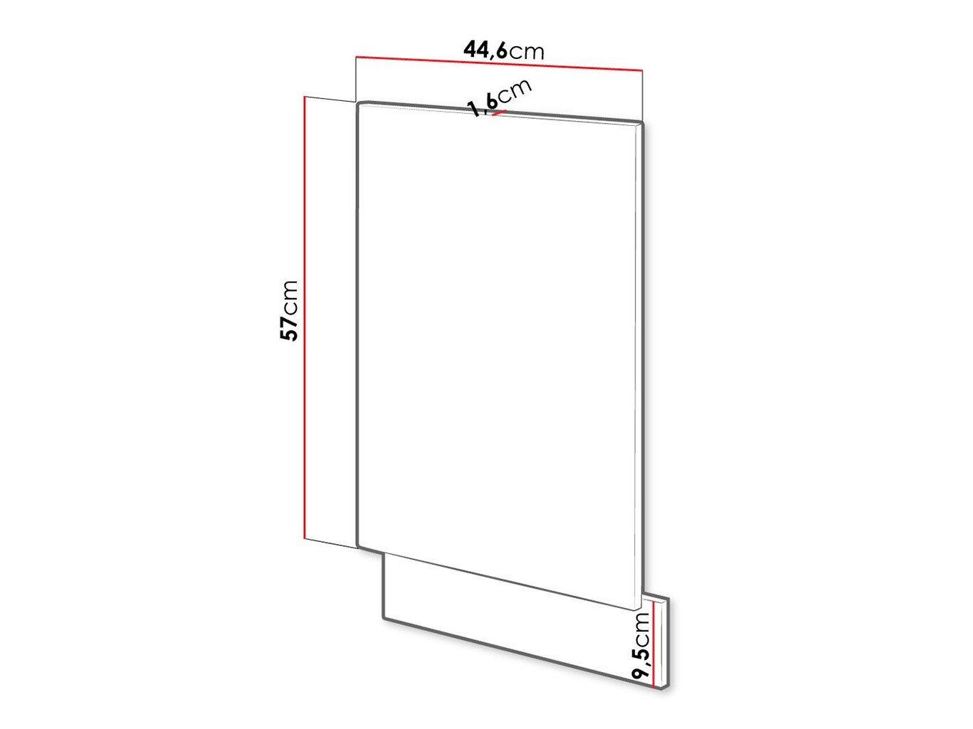 Porte lave-vaisselle Wood Grey 106