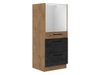 Armoire modulaire pour appareils intégrés Wood Dark 125