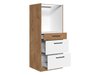 Armoire modulaire pour appareils intégrés Wood Dark 125