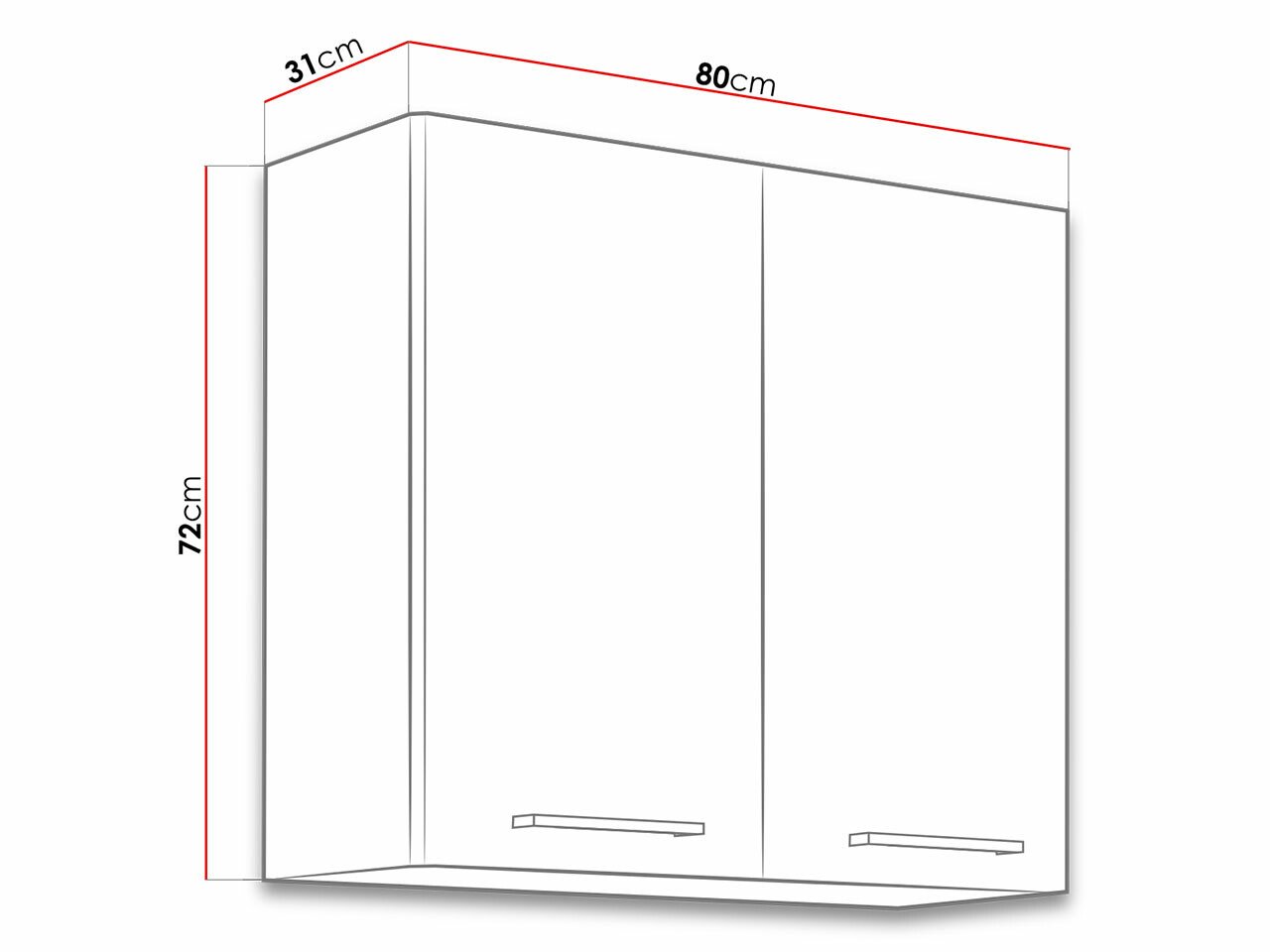 Armoire murale modulaire Wood Dark 126
