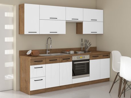 Cuisine complète modulaire Wood White 138