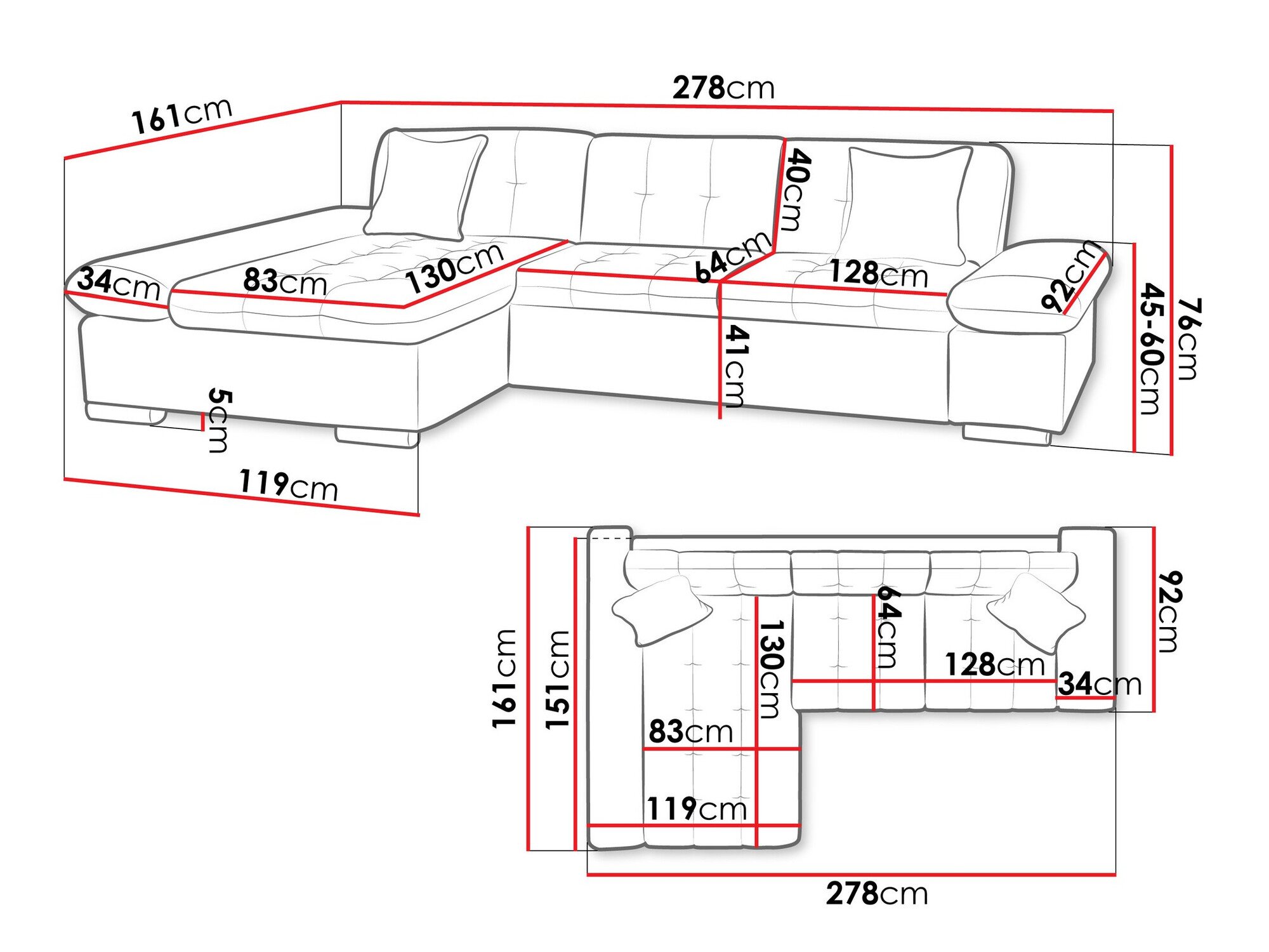 Canapé d'angle Comfivo Serenitas (Soul 20)
