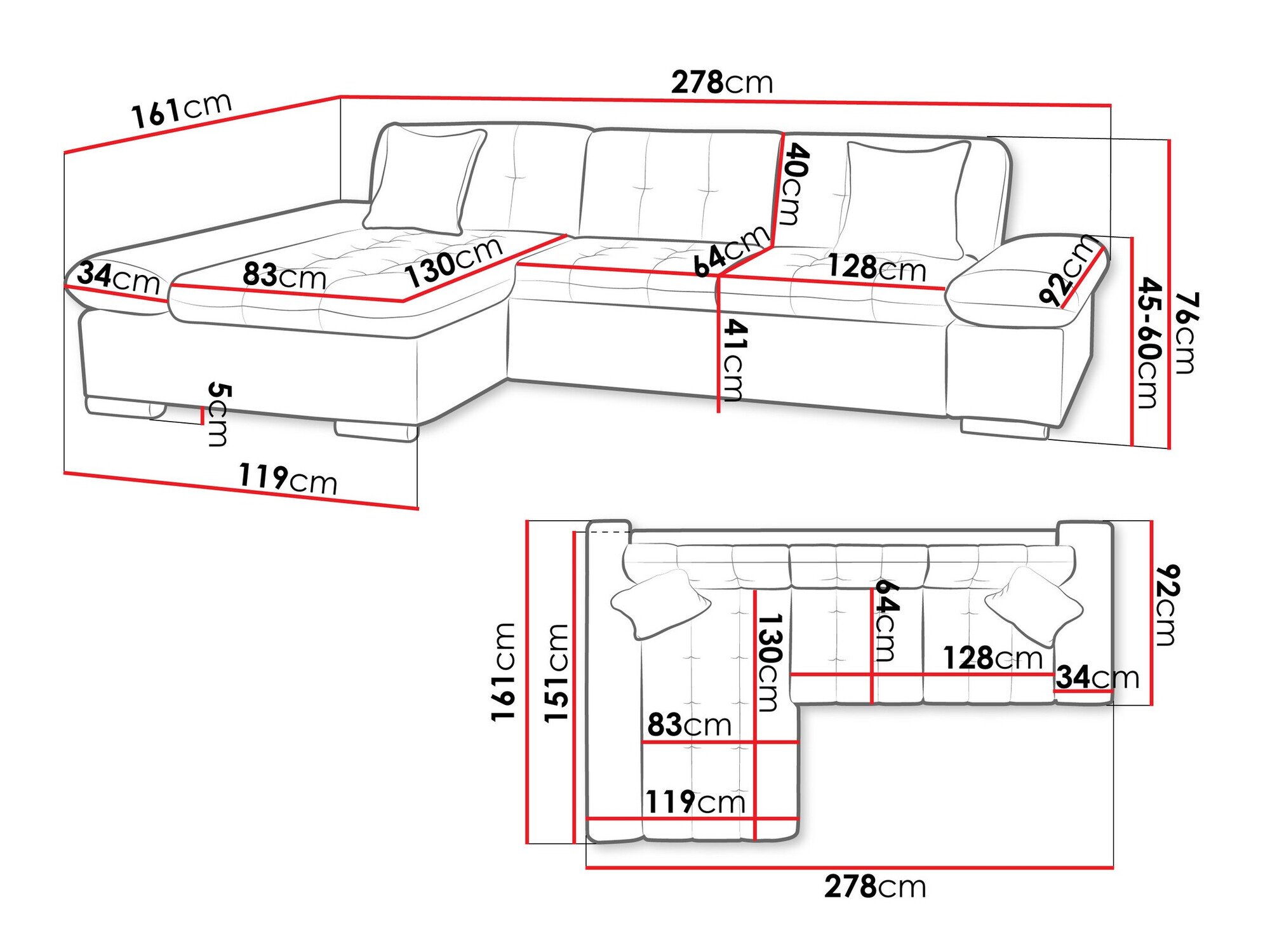 Canapé d'angle Comfivo Serenitas (Soul 20)