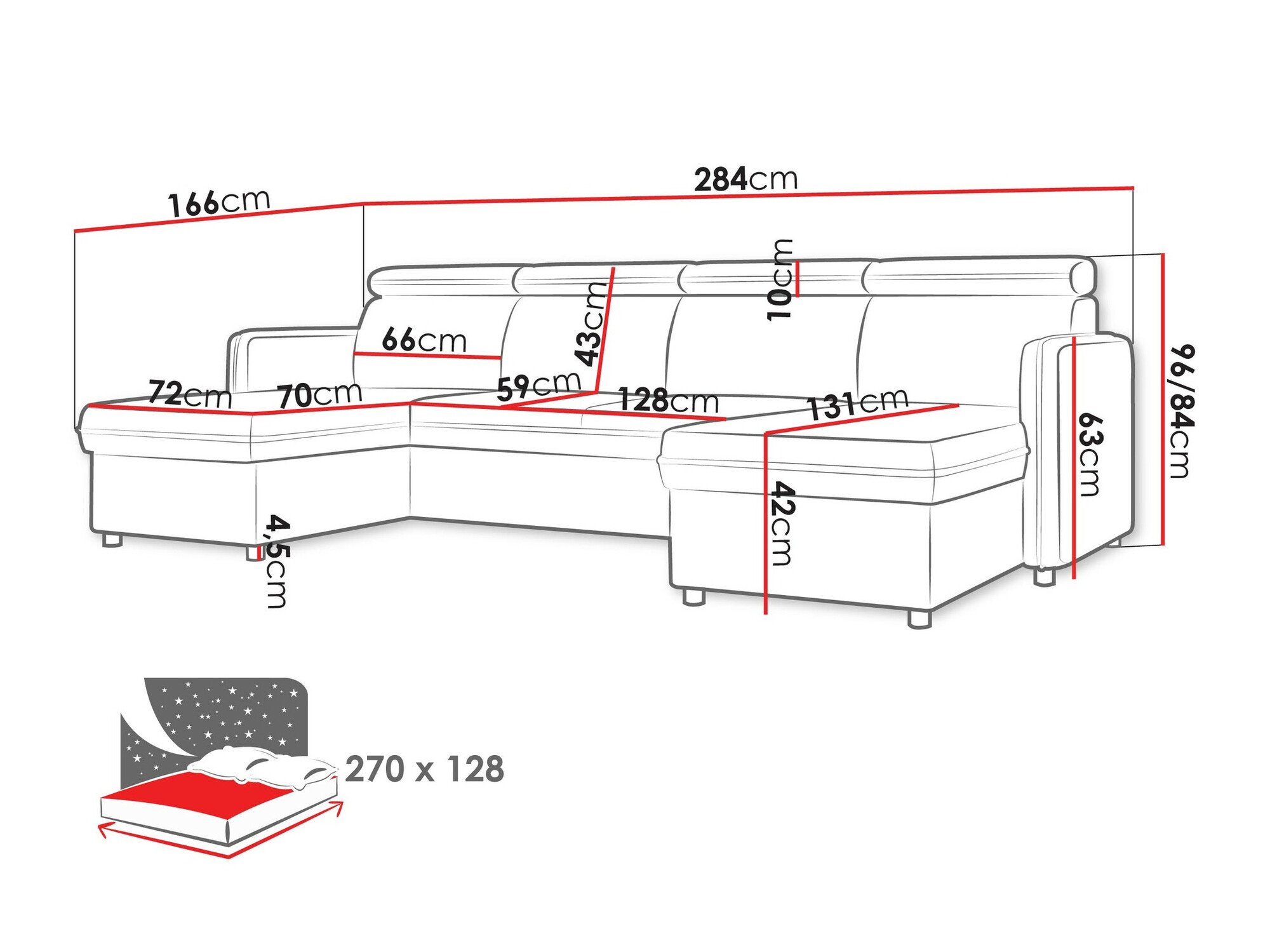 Canapé d'angle Temple 130 (Enjoy New 3)