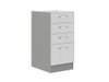 Armoire modulaire avec tiroirs Multi White 122