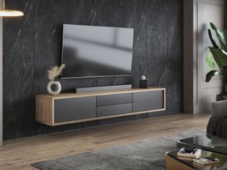 Meuble TV Austin 325 (Chêne + Anthracite)