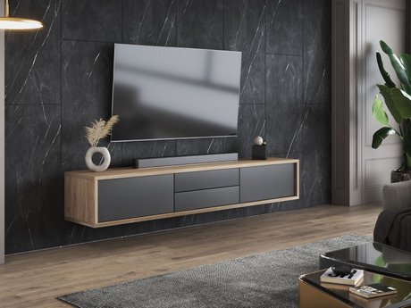 Meuble TV Austin 325 (Chêne + Anthracite)