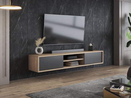 Meuble TV Austin 326 (Chêne + Anthracite)