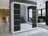 Armoire Closico 154 (Blanc + Noir)