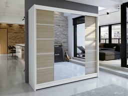 Armoire Closico Cavaris V (Blanc + Sonoma chêne)