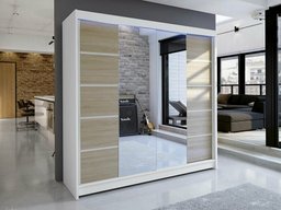 Armoire Closico Cavaris V (Blanc + Sonoma chêne)