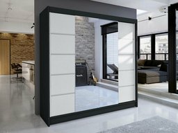 Armoire Closico Cavaris V (Noir + Blanc)