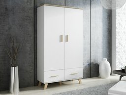 Armoire Larfloi 111 (Blanc + Sonoma chêne)