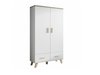 Armoire Larfloi 111 (Blanc + Sonoma chêne)