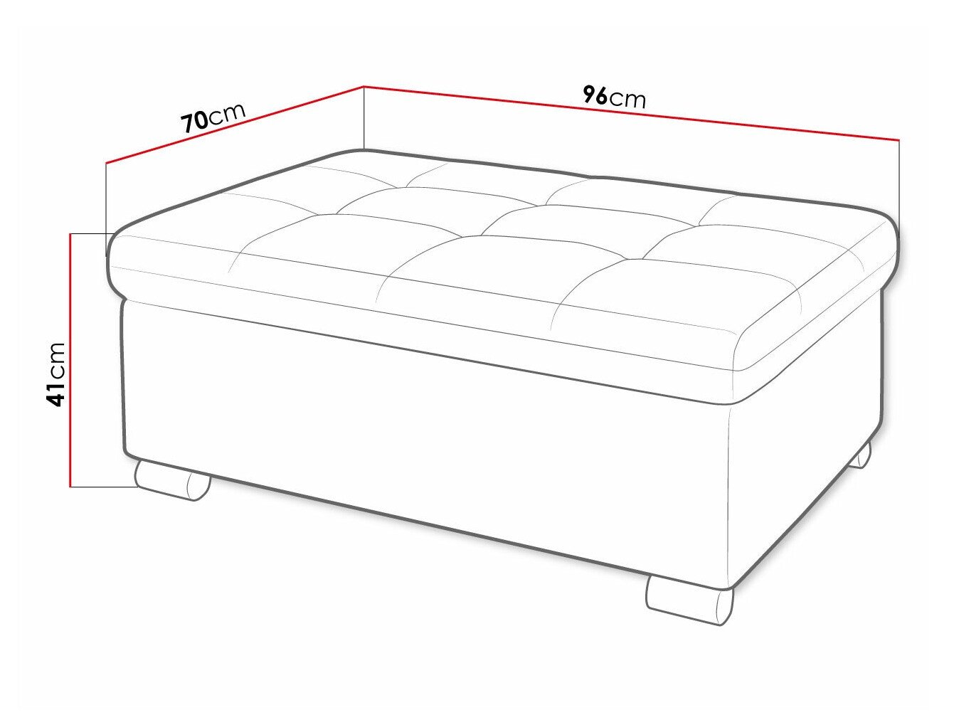 Banc rembourré Comfivo Gemma I (Soul 20)