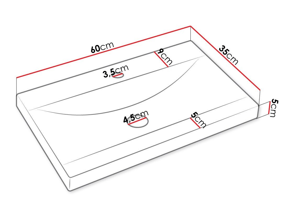 Ensemble de salle de bain Sarasota 168 (Matera gris + Châtaigne)