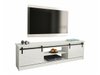 Meuble TV Charlotte 156 (Blanc + Blanc brillant)