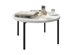 Table basse Providence 178 (Blanc brillant + Noir)