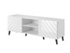 Meuble TV Charlotte 144 (Blanc + Blanc brillant)
