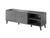 Meuble TV Charlotte 144 (Graphite + Graphite brillant)