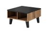 Table basse Larfloi 100 (Chêne wotan + Noir)