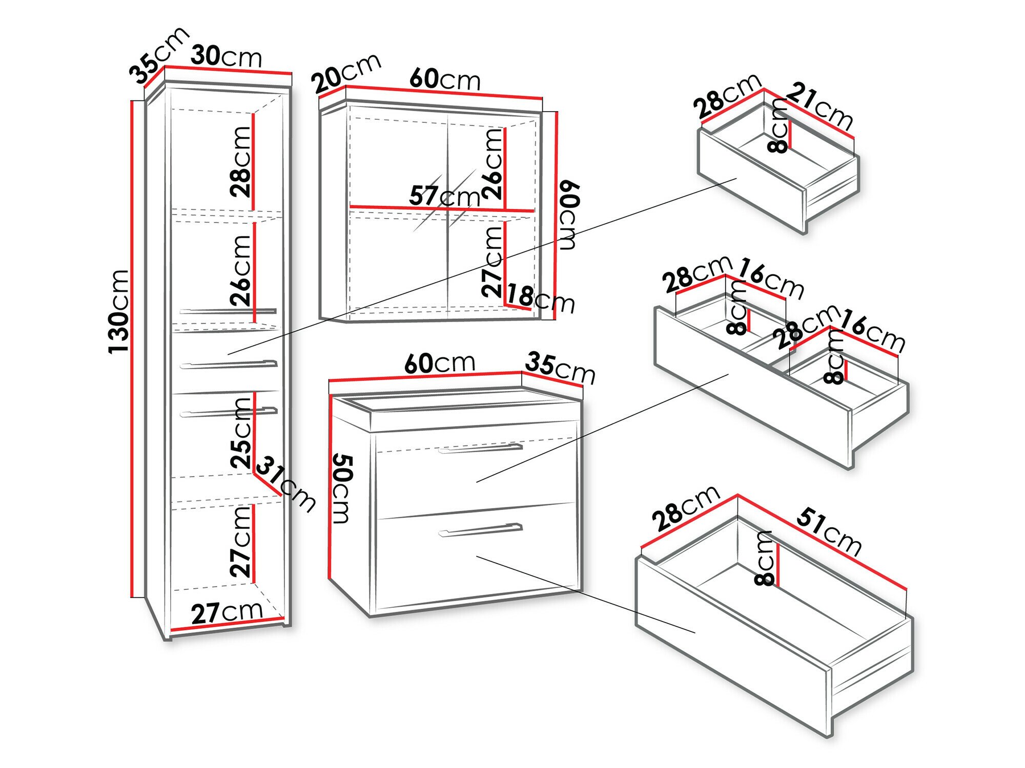 Ensemble de salle de bain Sarasota 173 (Graphite)