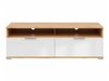 Meuble TV Tivetra 109 (Chêne Artisan + Blanc brillant)