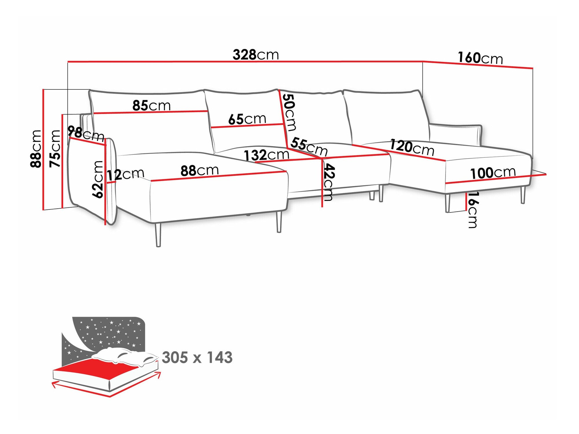 Canapé d'angle Columbus 223 (Velo 633)