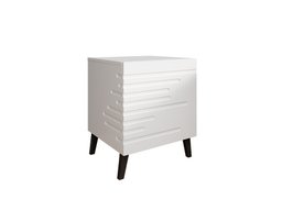 Ensemble de tables de chevet Charlotte 141 (Blanc)