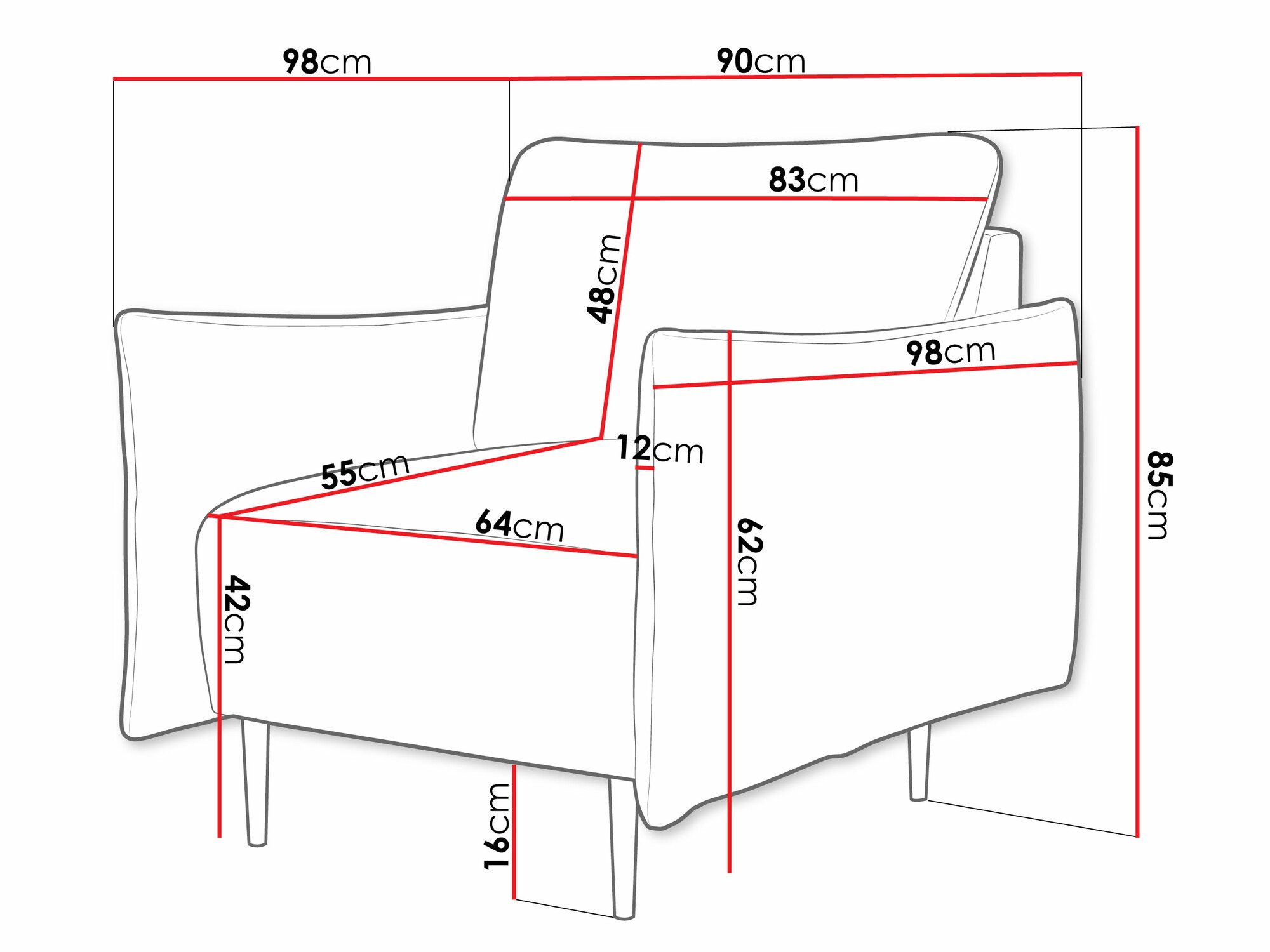 Fauteuil Columbus 225 (Velo 636)