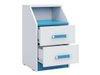 Tiroirs de bureau Sorviru 102 (Blanc + Rose)