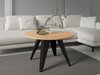 Table basse Oswego 116 (Noir + Chêne doré artisanal)