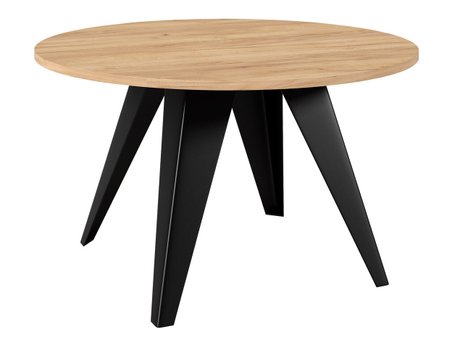 Table basse Oswego 116 (Noir + Chêne doré artisanal)
